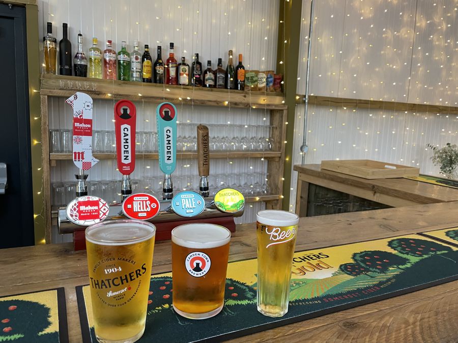 Fully licensed bar with a wide selection of drinks, that can be customised